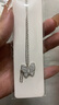 XUPING旭平首飾合金時尚百搭通勤蝴蝶項鏈女送禮飾品X001160616 項鏈 約40+5cm 曬單實拍圖