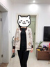 恰凡（QIAFAN）年輕媽媽裝秋裝時尚減齡夾克衫中老年女裝2025春秋新款洋氣外套女 咖色 M （建議85-100斤） 曬單實拍圖