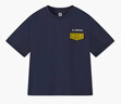 馬騎頓（MQD）男大童夏季新品學(xué)院風(fēng)潮酷休閑基礎(chǔ)百搭款短袖親膚舒適T恤 藏青 160 曬單實(shí)拍圖