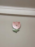 丞仔北歐ins風(fēng)花朵掛鐘客廳led氛圍發(fā)光畫餐廳床頭創(chuàng)意墻面鐘表裝飾畫 Z2816 高50cm 普通款不發(fā)光 創(chuàng)意藝術(shù)【UV精雕+晶瓷工藝】 曬單實(shí)拍圖
