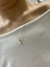 慕璨（OWN SHINE）【官方正品】月神之淚18k金項(xiàng)鏈培育鉆石水滴 送女朋友生日禮物 【DE-FG/SI-VVS】 【主石19分±1培育鉆石】 曬單實(shí)拍圖