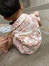 乖奇熊兒童運(yùn)動(dòng)套裝夏季嬰幼無(wú)袖上衣服薄款褲子寶寶外出純棉背心兩件套 蜜瓜綠豆乳白 90 曬單實(shí)拍圖