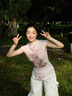 夢(mèng)琪嵐碎花工裝褲絕美辣妹慵懶拖地牛仔褲女夏季2025新款夏日多巴胺配色 碎花工裝褲 L 建議105斤-115斤 曬單實(shí)拍圖