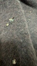 JNBY/江南布衣秋冬毛針織衫女釘鉆連帽軟糯格雷系高級感5O0313820 207/深咖 L 曬單實(shí)拍圖