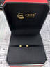 中國黃金（CHINA GOLD）黃金耳釘女士足金小星星耳釘女士七夕情人節(jié)禮物送女友老婆 光面星星耳釘*金重約0.7g 曬單實拍圖