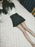 G.DUCKKIDS女童連衣裙減齡學(xué)院風(fēng)Polo領(lǐng)短袖女+黑色百褶裙夏季新款寬松學(xué)生 白色polo短袖上衣+黑色百褶裙 160 XS建議50-65斤 曬單實(shí)拍圖