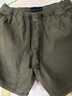 ABERCROMBIE & FITCH【澤西風(fēng)短褲】男裝25夏季新款寬松直筒松緊腰短褲KI128-5072 綠色 XS (170/70A) 曬單實(shí)拍圖