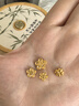 周六福  黃金足金999大發(fā)家國潮麻將牌投資金系列 計價(jià) 搖骰子-2g 曬單實(shí)拍圖