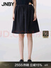 JNBY/江南布衣25夏新品休閑褲女寬松短褲5P4E10400 001/本黑 M 曬單實拍圖