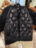 波司登（BOSIDENG）奧萊專(zhuān)供秋冬羽絨服春秋短款鵝絨情侶款簡(jiǎn)約休閑輕薄外套 【店長(cháng)推薦】黑色8056 M 165/88A 曬單實(shí)拍圖