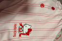 野獸派家居（tbh）Hello Kitty天絲棉家居睡裙四季可外穿長(zhǎng)袖睡衣女 天絲棉短款家居裙 粉紅條紋 M 曬單實(shí)拍圖