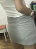 浪莎運(yùn)動(dòng)短裙女春夏2025新款高腰a字修身顯瘦包臀裙小個(gè)子半身裙 淺銀灰【防走光涼感顯瘦】 S 曬單實(shí)拍圖