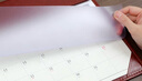 梵佳2025年大班桌面日歷皮質(zhì)記事臺歷工作日歷墊簡約記事擺件商務辦公大格子月歷企業(yè)廣告定制LOGO 8004-商務黑（日期25年1月—12月） 曬單實拍圖