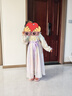 安妮優(yōu)兒女童漢服連衣裙中國(guó)風(fēng)兒童唐裝古風(fēng)超仙公主裙春夏款 紫色 130 曬單實(shí)拍圖
