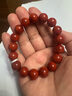 石玥珠寶收藏級(jí)11-12mm涼山南紅瑪瑙手串轉(zhuǎn)運(yùn)珠手鏈男女士款 水晶瑪瑙 曬單實(shí)拍圖