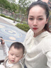 尚都比拉流動(dòng)水波紋肌理長(cháng)袖T恤女秋季連帽針織直筒休閑上衣氣質(zhì)減齡女裝 曬單實(shí)拍圖