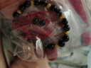 蒂蔻（Tico）簡約足金黃金轉(zhuǎn)運(yùn)珠手鏈女3D硬金路路通石榴石手串七夕情人節(jié)禮物 曬單實(shí)拍圖