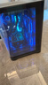 玩嘉天幕白色MINI曲面玻璃海景房電腦機箱臺式機MATX240/360水冷 天幕MINI黑（支持MATX/240水冷/32顯卡 曬單實拍圖