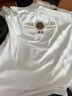 皮爾卡丹（pierre cardin）刺繡短袖t恤男夏季燙鉆冰絲體恤衫透氣薄款上衣服 白色 XL 125-140斤 曬單實拍圖
