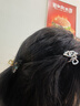 皇家莎莎（Royalsasa）發(fā)飾小號金屬抓夾精致鯊魚(yú)發(fā)夾后腦勺盤(pán)發(fā)發(fā)抓發(fā)卡半扎發(fā)劉海夾子頭飾 曬單實(shí)拍圖