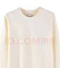 凡客誠品300克重磅全棉圓領(lǐng)長(cháng)袖T恤男士打底T恤衫 杏色 XL 曬單實(shí)拍圖