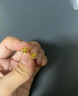 周六福（ZLF）  黃金耳飾女款無極金小雛菊足金耳釘 計價 0.97g 曬單實拍圖