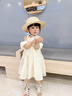 雷姆汀女童連衣裙夏裝洋氣ins韓系兒童白色寶寶裙子夏季女孩露肩公主裙 氣質(zhì)露肩裙 90 碼建議身高cm左右 曬單實(shí)拍圖