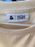 杰克·瓊斯（JACK&JONES）25年男裝春夏季重磅棉寬松復古哥特字母發(fā)泡印情侶短袖T恤男小眾 乳白色A05 常規 2XL 曬單實(shí)拍圖