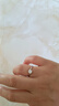 周大金 CHOW TAI KING一克拉莫桑鉆石戒指女士足銀求結(jié)婚鉆戒七夕情人節(jié)禮物送女友老婆 曬單實(shí)拍圖