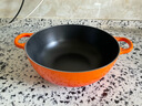 酷彩（Le Creuset）進(jìn)口琺瑯鍋鑄鐵24/26/28cm深燒鍋 燉煮燜燒鍋雙耳燉煮鍋 【3-4口之家】桔色 26cm 曬單實(shí)拍圖
