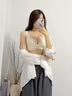維多利亞的格調(diào)維密系列乳膠內(nèi)衣女士小胸聚攏2025蕾絲收副乳調(diào)整型文胸內(nèi)褲套裝 奶油色【單文胸】 70A 70/32A 曬單實(shí)拍圖