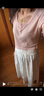她享杏色波點(diǎn)半身裙女夏季高腰顯瘦氣質(zhì)a字裙優(yōu)雅百搭長裙 T52B086 曬單實(shí)拍圖