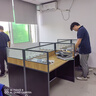 索迪森職員辦公桌椅組合簡約現(xiàn)代2/4/6人工位屏風(fēng)卡座辦公室財務(wù)電腦桌 不含柜椅【實惠專享】 一字型單人位無屏風(fēng)【十年質(zhì)?！?曬單實拍圖
