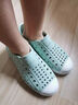 native純色Miller洞洞鞋男女童一腳蹬輕便時尚EVA兒童涼鞋洞洞鞋 霧藍色|白色 32 曬單實拍圖