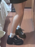 CHERY KALLY【沈小愛(ài)同款】女士休閑增高厚底鞋2025秋冬新款小皮鞋子 PX3330 曬單實(shí)拍圖