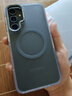 杜梵納鏡頭框支架撞色防滑磨砂S24ultra手機殼適用三星s23FE防摔S25+簡(jiǎn)約情侶s24plus磁吸Magsafe保護套 【灰色】磨砂磁吸/鏡頭框支架 三星Galaxy S23 FE 曬單實(shí)拍圖
