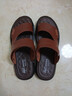 蜻蜓牌夏季男士涼鞋真皮透氣牛皮防滑沙灘鞋新款潮流休閑外穿兩用涼拖鞋 棕色 41 曬單實(shí)拍圖