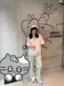 杜小閑重磅刺繡美式短袖t恤男生夏季薄款高級(jí)感痞帥cityboy情侶半袖體恤 DSB323-FF1670白灰色 【高品質(zhì)】 XL [推薦120-140斤] 曬單實(shí)拍圖