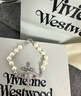 VVIENNE WESTLOCK【專柜正品】順豐包郵薇薇安西太后土星珍珠別針手鏈禮物送女友 銀色經(jīng)典土星珍珠手鏈 曬單實(shí)拍圖