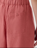 無(wú)印良品（MUJI）女式 麻 寬版褲  褲子女款早秋款寬松休閑褲 女裝 BE1SKC4A 煙熏粉色 S （155/62A） 曬單實(shí)拍圖