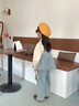 G.DUCKKIDS小黃鴨童裝女童套裝春秋季新款中小童牛仔花邊三件套女孩洋氣秋裝 淺藍(lán)色三件套-aggmcki 120 適合110-120cm年齡6-7歲 曬單實(shí)拍圖