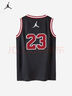 Jordan耐克AJ兒童背心 Nike23號(hào)男童籃球服夏季透氣無(wú)袖T恤  正黑色 曬單實(shí)拍圖