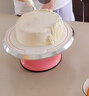 十色生活蛋糕轉盤(pán)裱花臺烘焙工具套裝鋁合金托盤(pán)旋轉抹面家用商用裱花轉臺 12英寸粉色專(zhuān)業(yè)款 曬單實(shí)拍圖