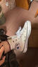 匡威（Converse）官方 All Star男女錯位感高幫帆布鞋小白鞋A09205C A09205C 37 曬單實(shí)拍圖