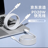 京東京造 蘋果PD30W20W快充數(shù)據(jù)線兩條裝充電線iPhone14/13/12/11ProMax/iPadPro/Air平板手機車載1.5米 曬單實拍圖