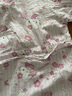 tutuanna全棉睡衣女夏 雙層紗HelloKitty滿印和服短袖家居服套裝 淺粉色睡裙 均碼 (適合身高155-170cm體重80 曬單實(shí)拍圖