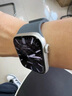 適用applewatchS10手表帶磁吸液態(tài)硅膠荔枝紋蘋果s10簡約男女表帶 苜蓿色 10代【46mm】 曬單實(shí)拍圖