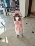 G.DUCKKIDS童裝兒童睡袍女童法蘭絨秋冬季保暖睡衣中大童長(zhǎng)款女孩珊瑚絨浴袍 粉色 150 L碼/M碼建議身高135-150cm 曬單實(shí)拍圖