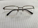依視路（ESSILOR）鉆晶膜御A4防藍(lán)光膜巖近視眼鏡片男女眼鏡框多款可選配膜致 鈦架-半框-003-槍色 鏡框+鉆晶膜巖 1.60依視路非球面鏡片 曬單實(shí)拍圖