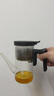 鳴盞飄逸壺玻璃茶壺功夫茶具套裝全玻璃內膽按壓無(wú)桿過(guò)濾泡茶壺飄逸杯 MZ8023/ 500ml 曬單實(shí)拍圖